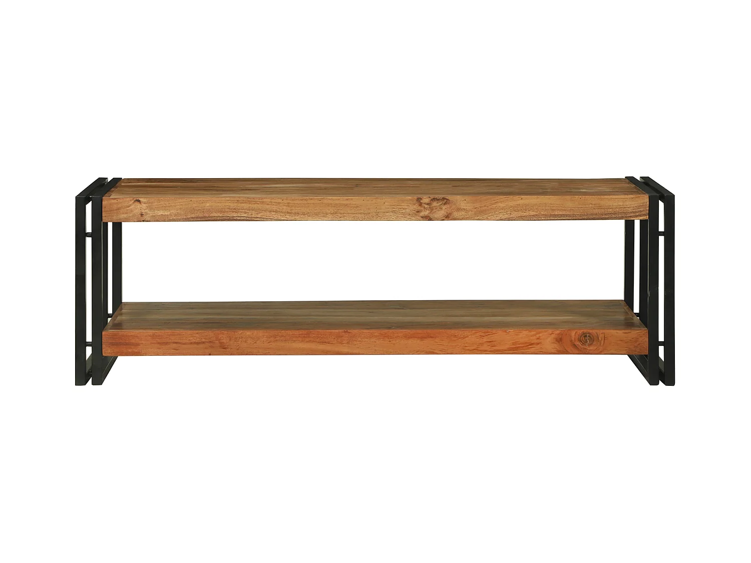 Table basse 120x50x38 cm en bois massif d'acacia