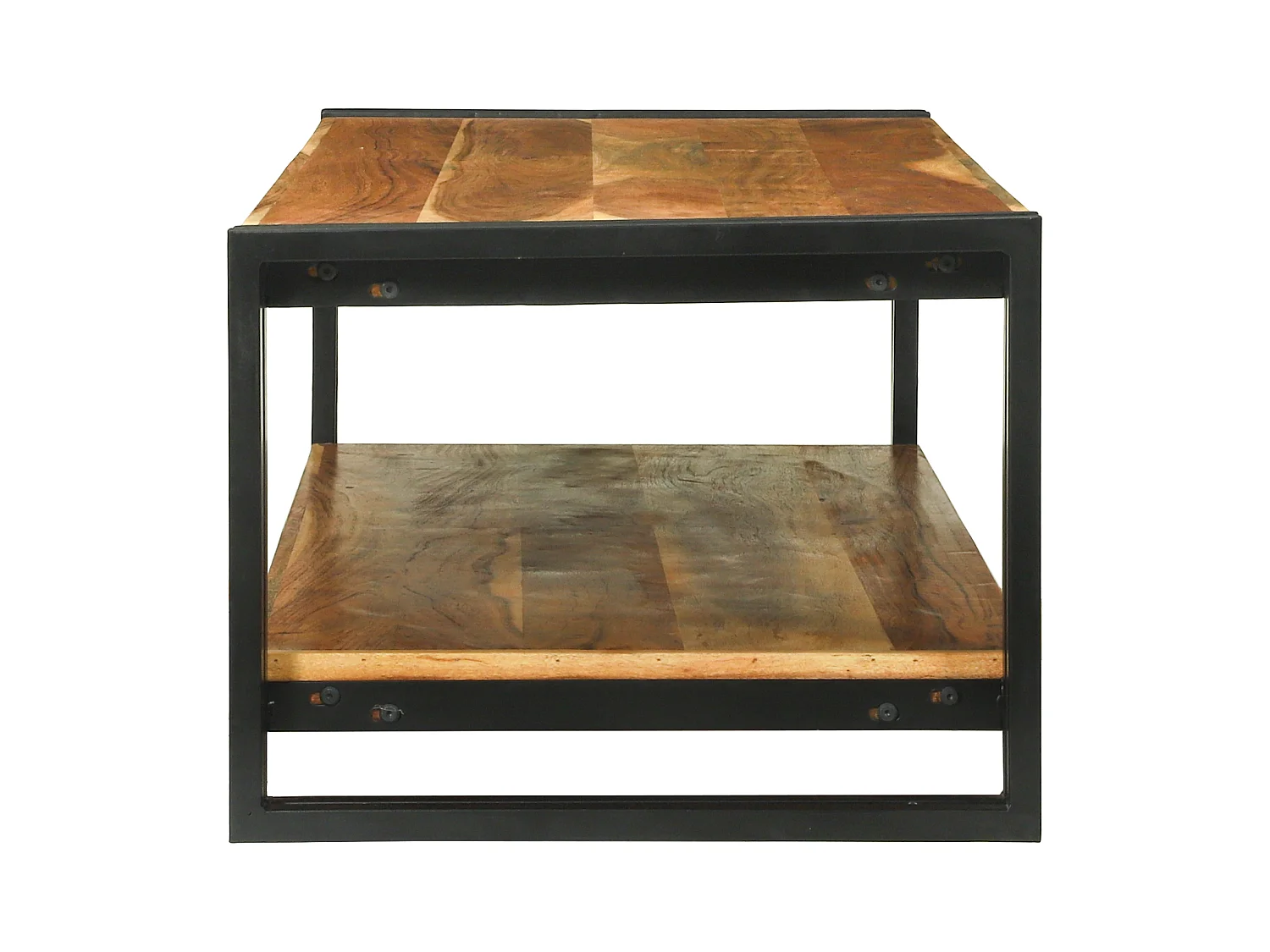 Table basse 120x50x38 cm en bois massif d'acacia
