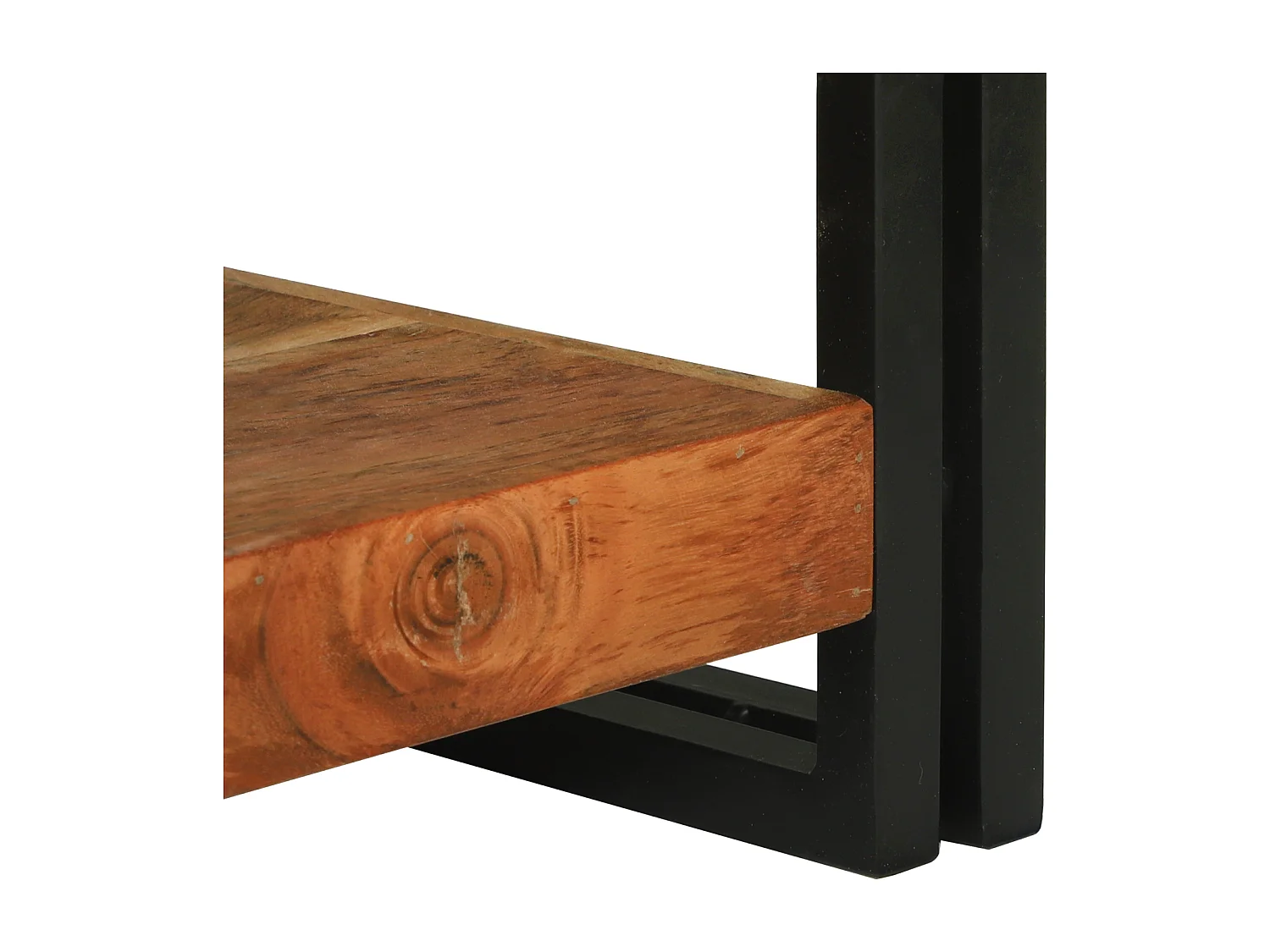 Table basse 120x50x38 cm en bois massif d'acacia