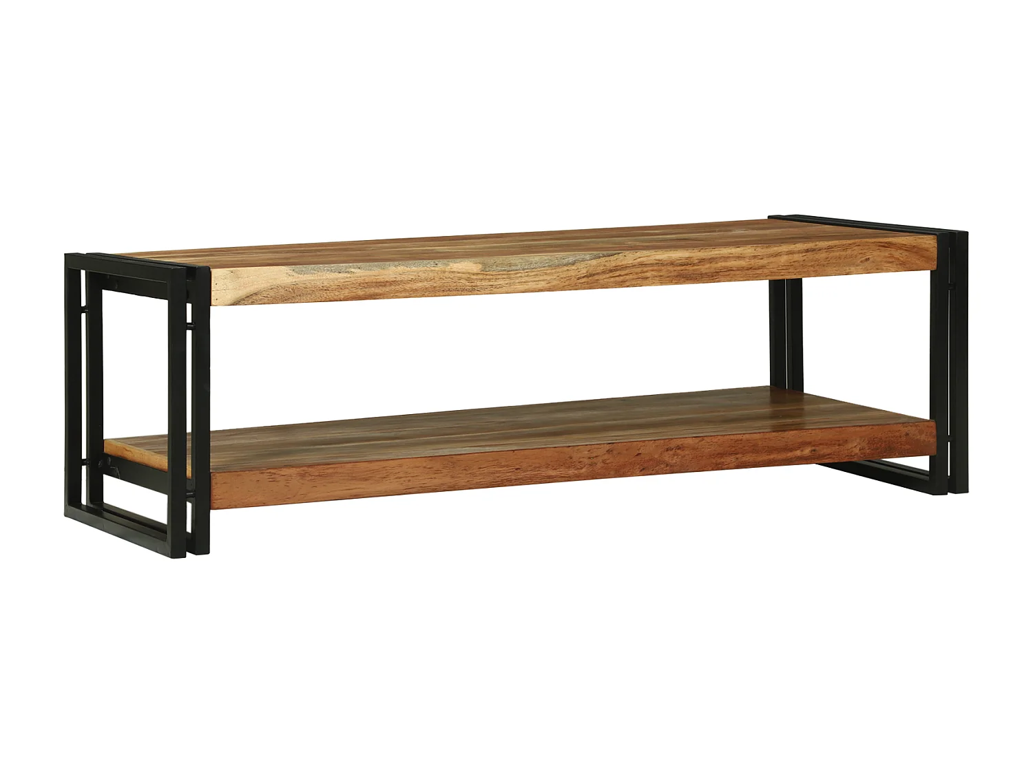 Table basse 120x50x38 cm en bois massif d'acacia