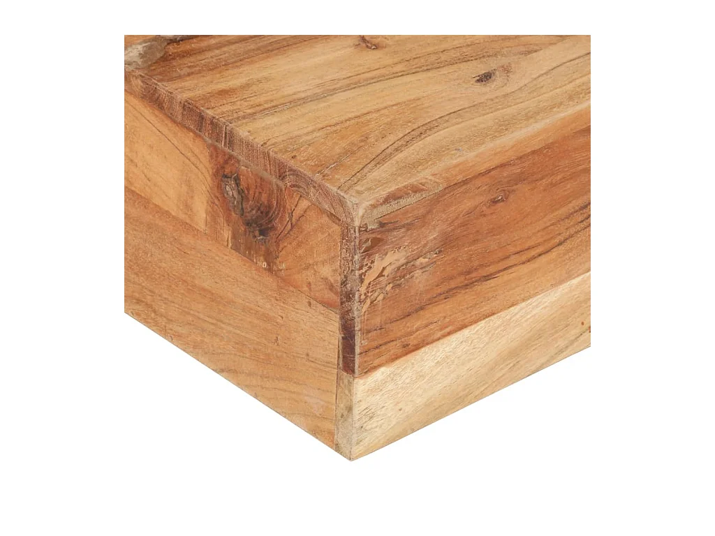 Table basse 80x80x28 cm Bois d'acacia massif