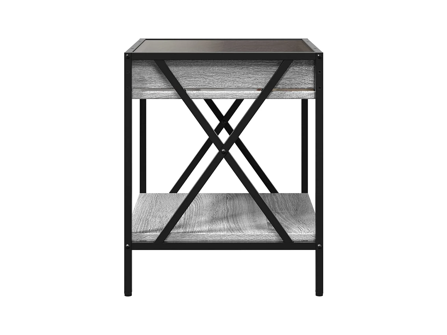 Tavolino da caffè Infinity Sonoma Grey LED 40x40x49 cm