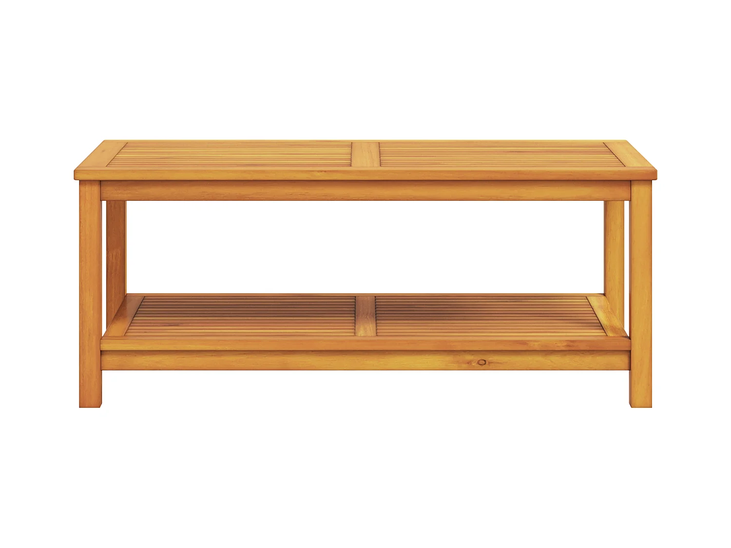 Tavolino da caffè 110x55x45 cm in legno massello di acacia