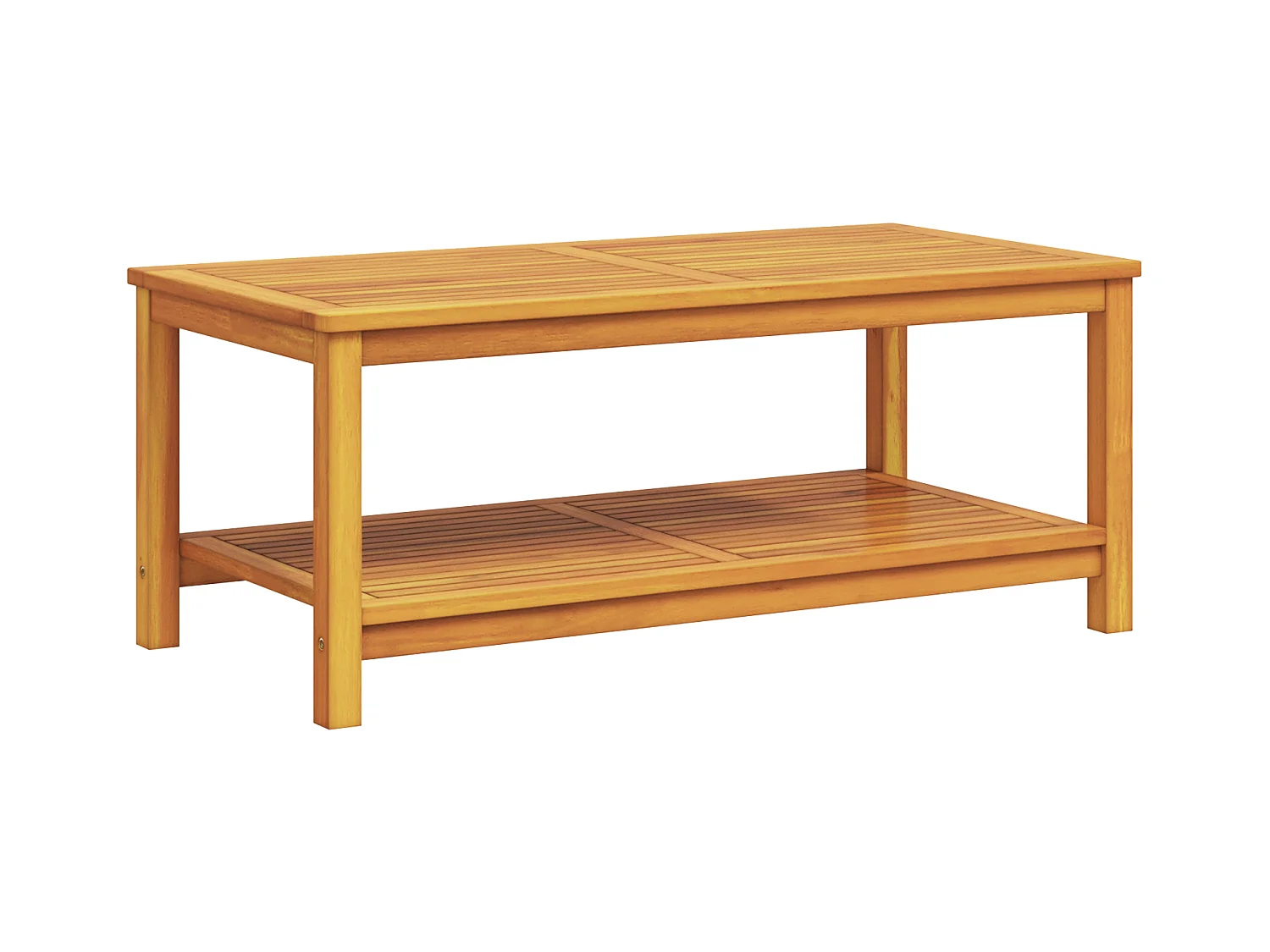 Tavolino da caffè 110x55x45 cm in legno massello di acacia