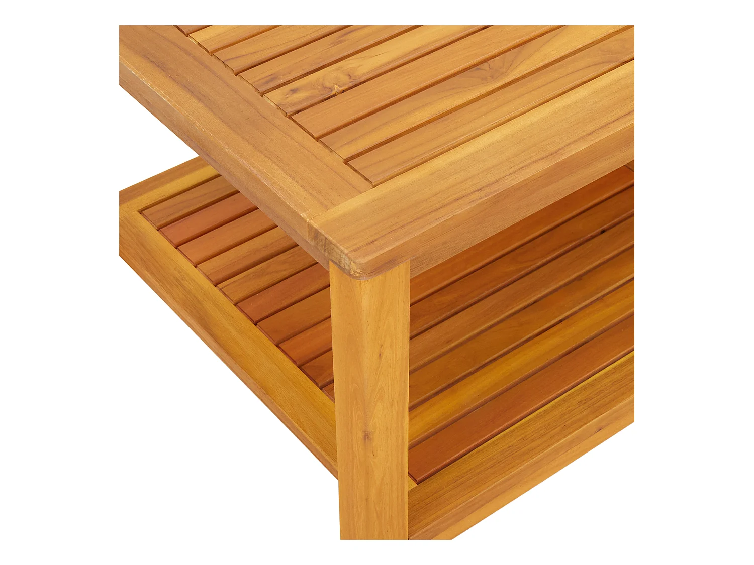 Tavolino da caffè 110x55x45 cm in legno massello di acacia