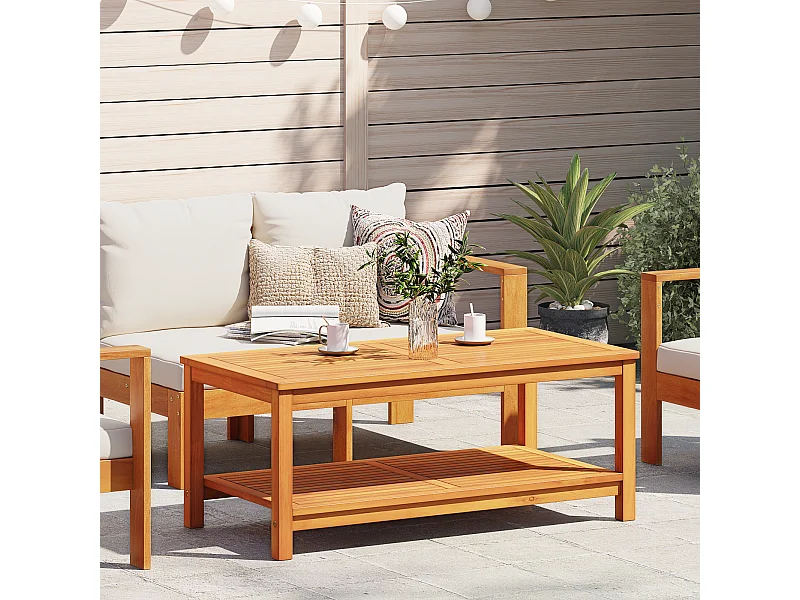 Table basse 110x55x45 cm en bois d'acacia massif