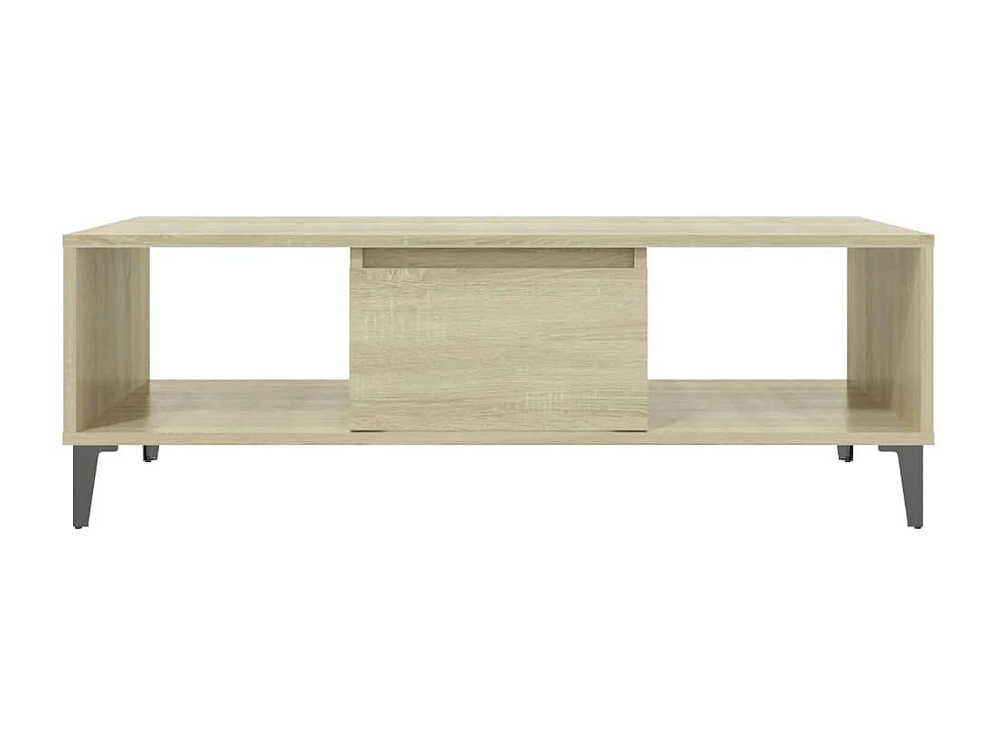 Table basse chêne sonoma 103,5x60x35 cm bois d'ingénierie