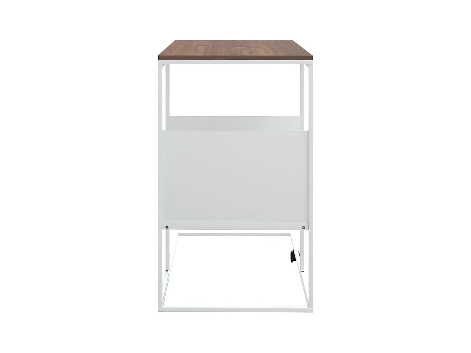 Table d'appoint Blanc 55x36x59,5 cm Bois d'ingénierie