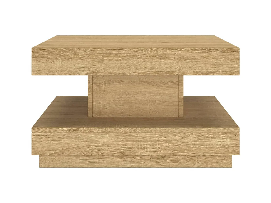 Table basse Marron clair 60x60x35 cm MDF