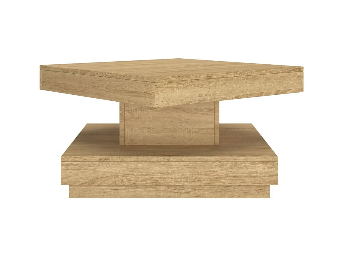 Table basse Marron clair 60x60x35 cm MDF