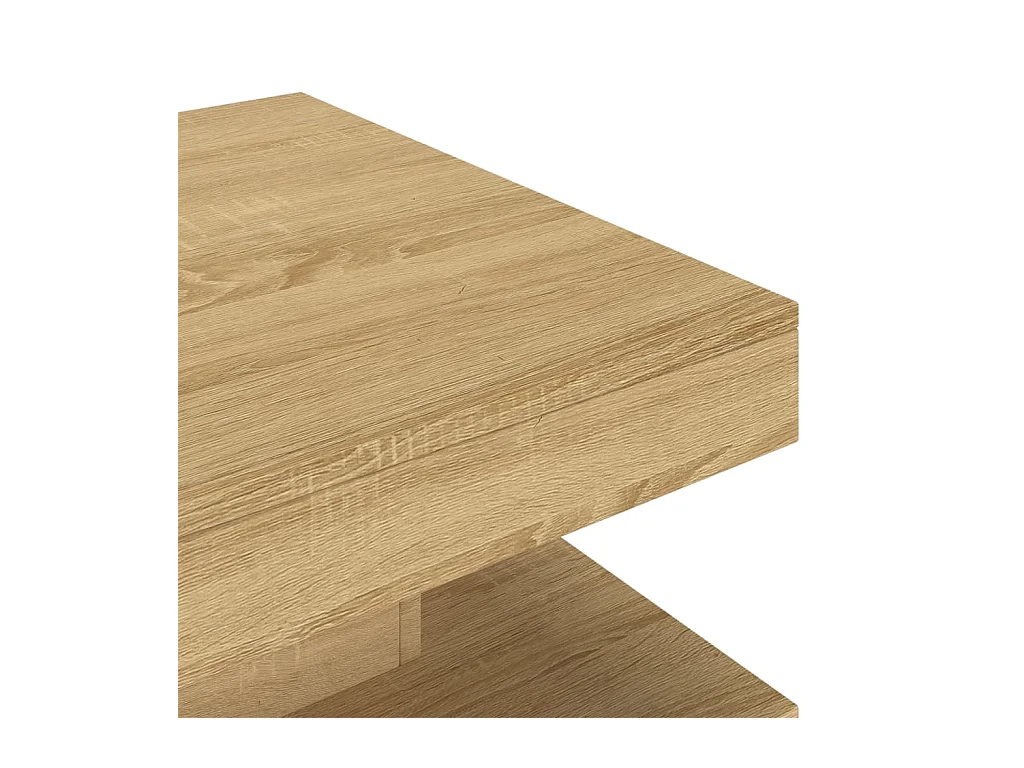 Table basse Marron clair 60x60x35 cm MDF