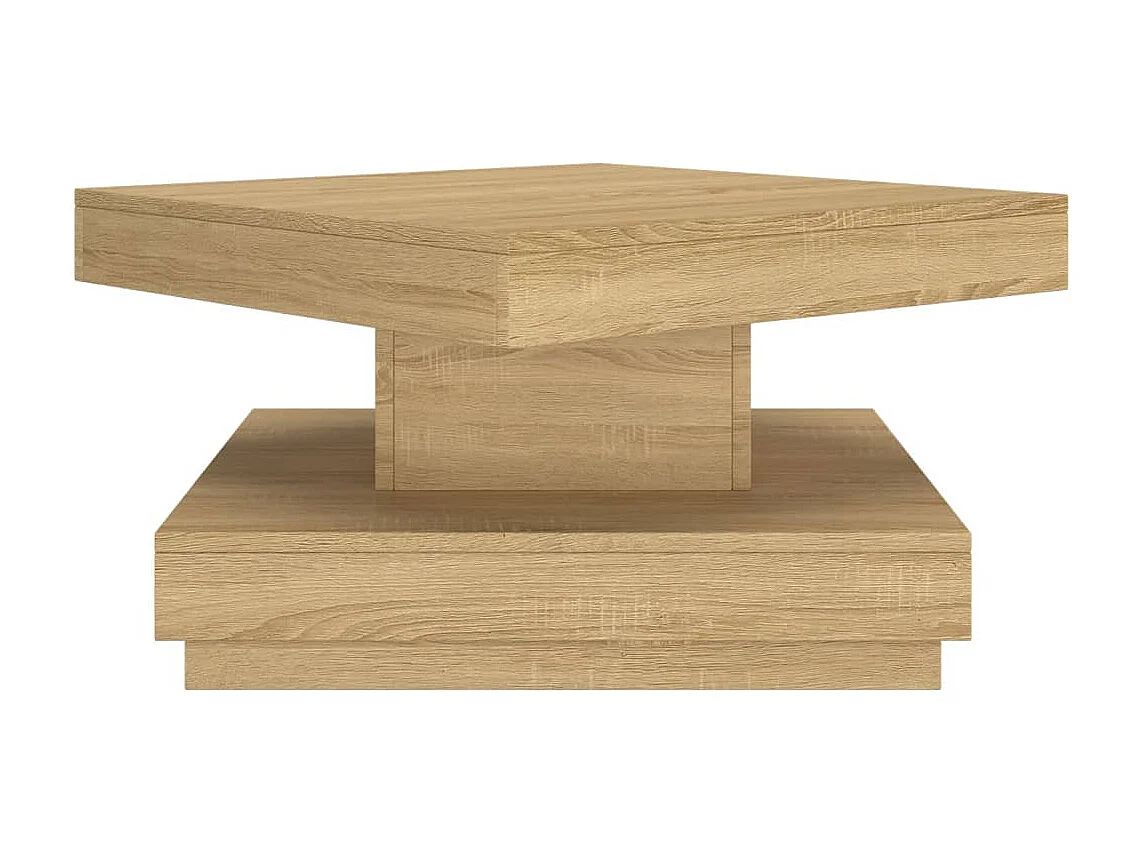 Table basse Marron clair 60x60x35 cm MDF