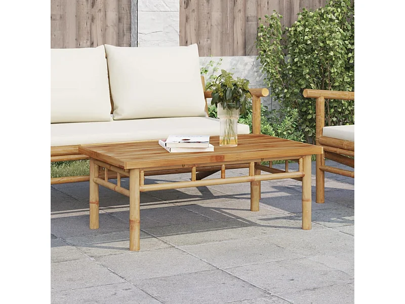 Mesa de centro 90x50x35 cm bambú