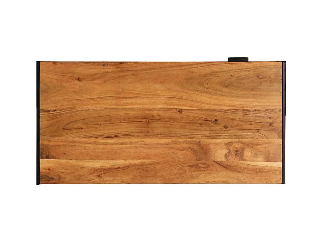 Table basse 110x55x40 cm bois massif d'acacia