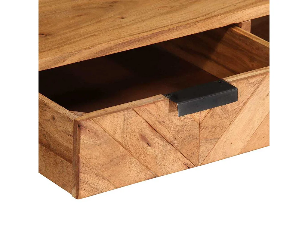 Table basse 110x55x40 cm bois massif d'acacia