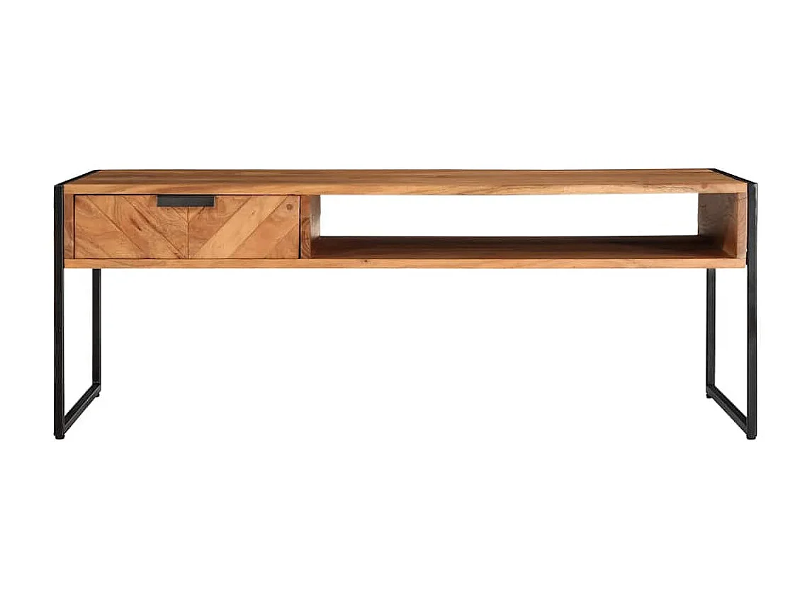 Table basse 110x55x40 cm bois massif d'acacia