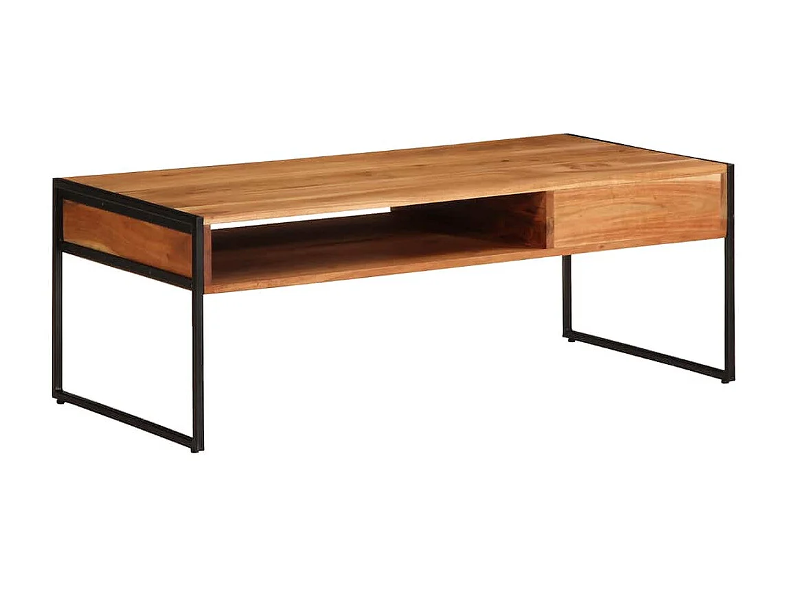 Table basse 110x55x40 cm bois massif d'acacia