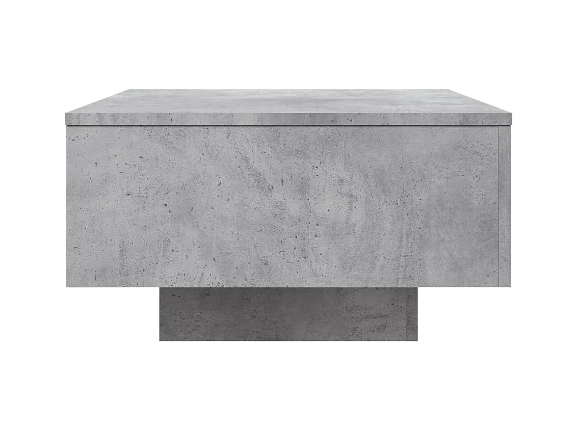 Betongrijze salontafel 55x55x31 cm bewerkt hout