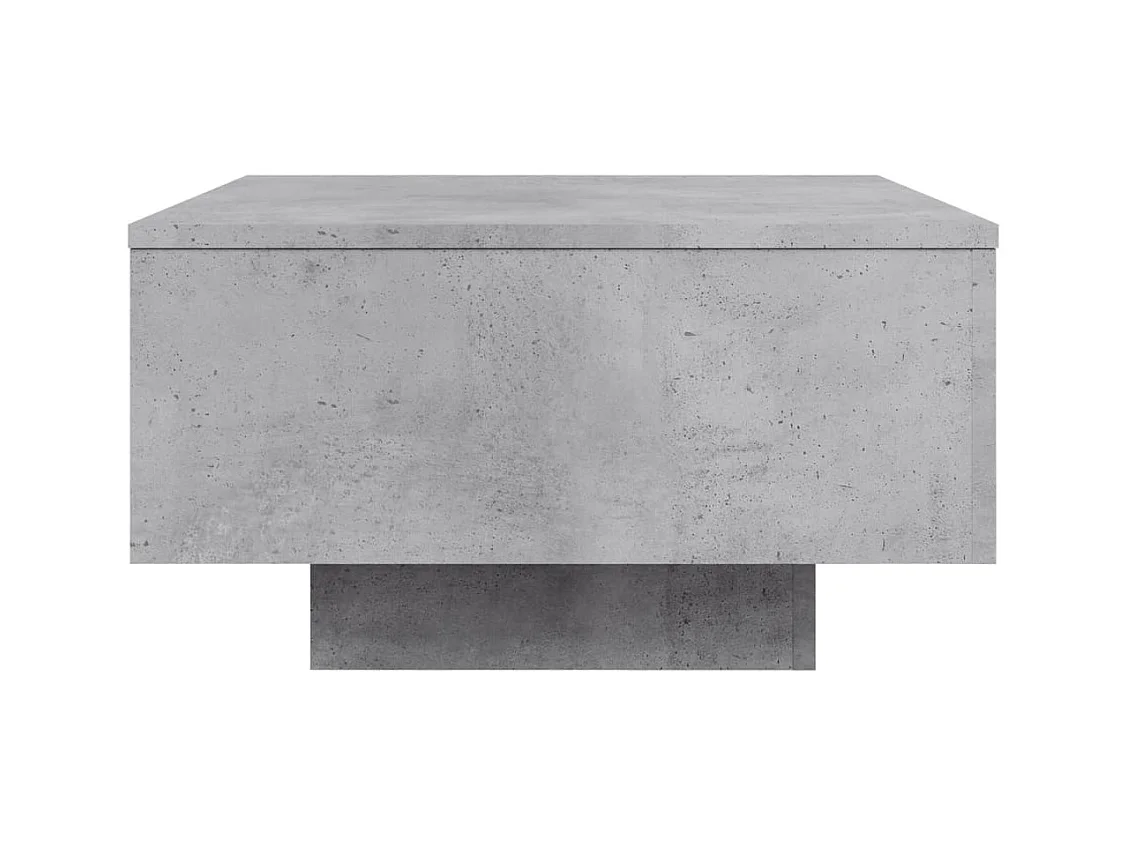 Betongrijze salontafel 55x55x31 cm bewerkt hout