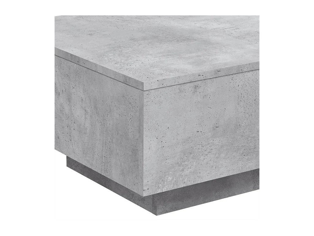 Betongrijze salontafel 55x55x31 cm bewerkt hout