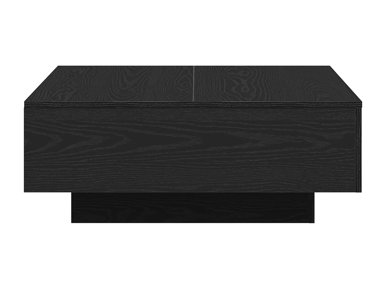 Table basse Noir Chêne 80x80x31 cm en bois