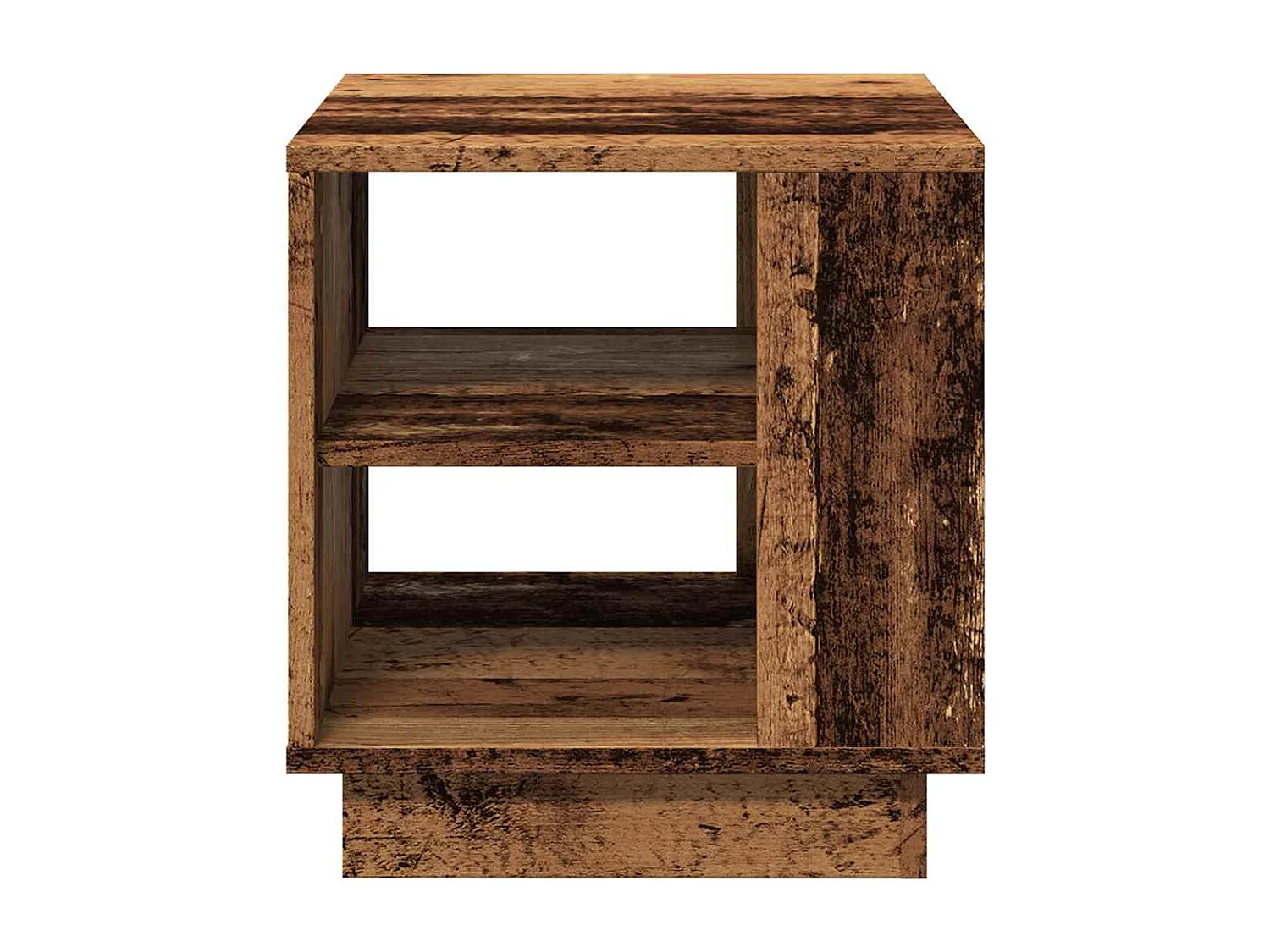 Table basse vieux bois 40x40x43 cm bois d'ingénierie