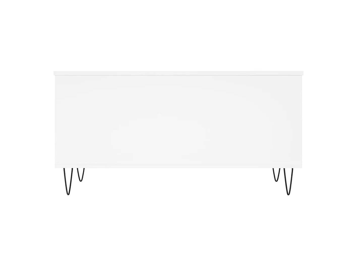 Table basse Blanc 90x44,5x45 cm Bois d'ingénierie