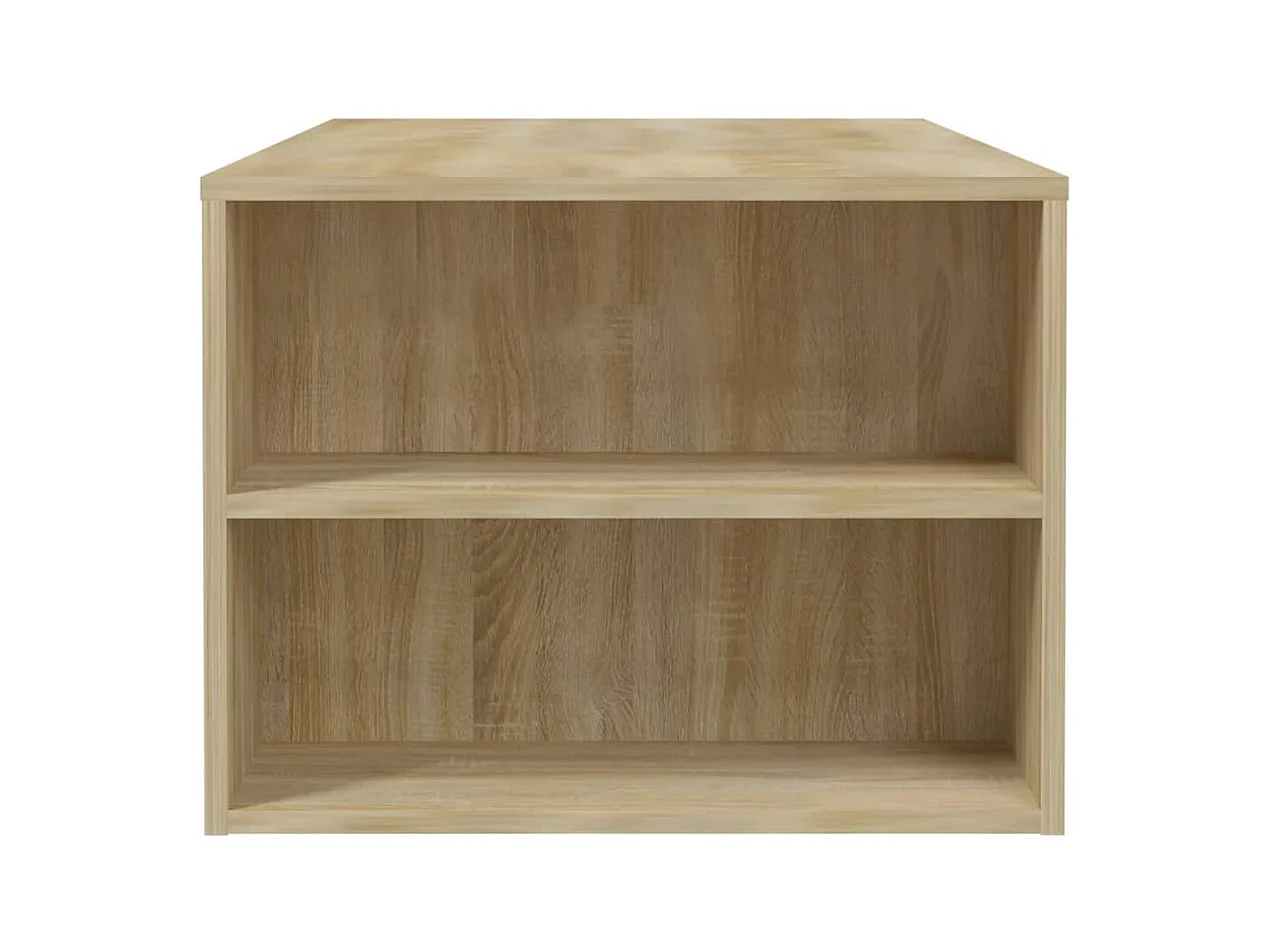 Table basse chêne sonoma 102x55x42 cm bois d'ingénierie