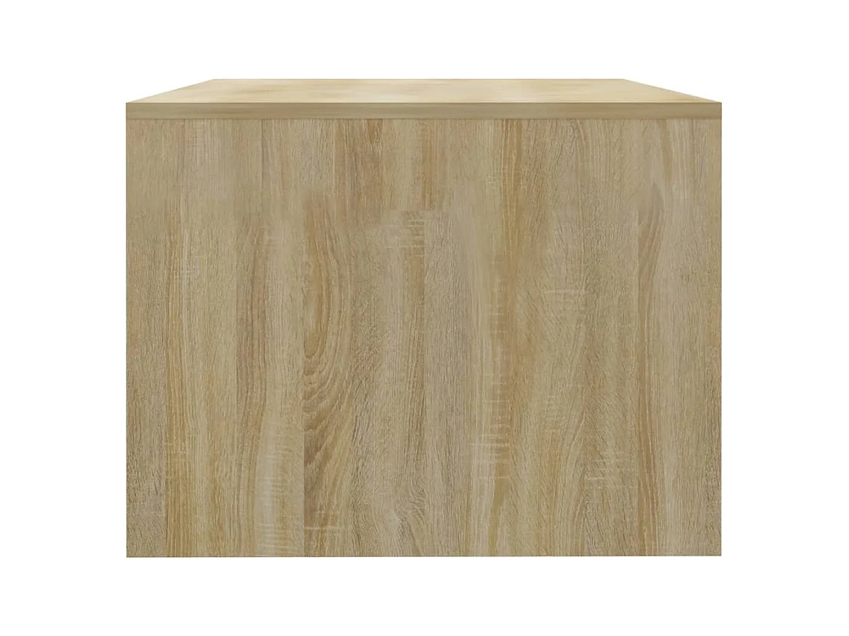 Table basse chêne sonoma 102x55x42 cm bois d'ingénierie