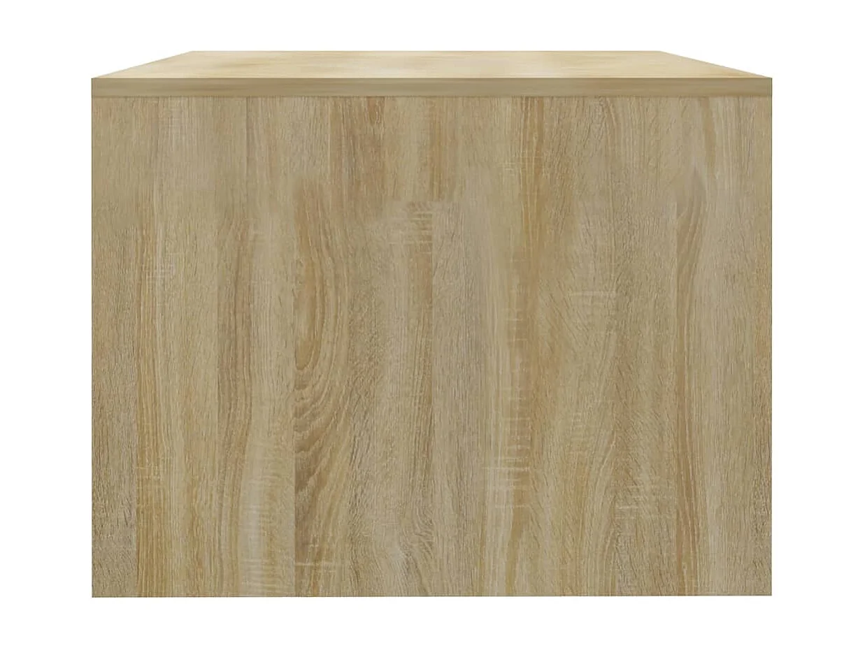 Table basse chêne sonoma 102x55x42 cm bois d'ingénierie