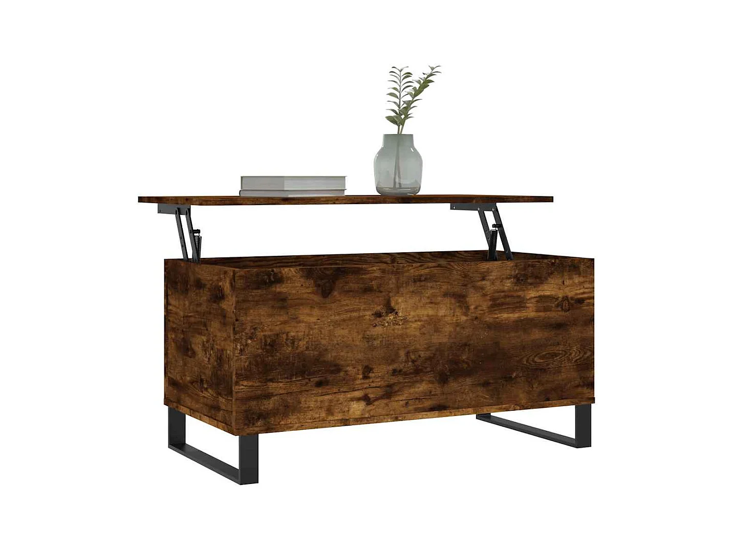 Table basse Chêne fumé 90x44,5x45 cm Bois d'ingénierie