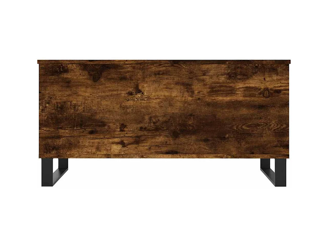 Table basse Chêne fumé 90x44,5x45 cm Bois d'ingénierie