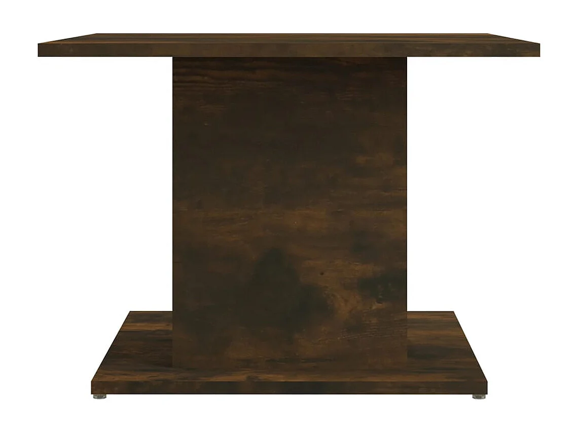 Table basse chêne fumé 55,5x55,5x40 cm bois d'ingénierie