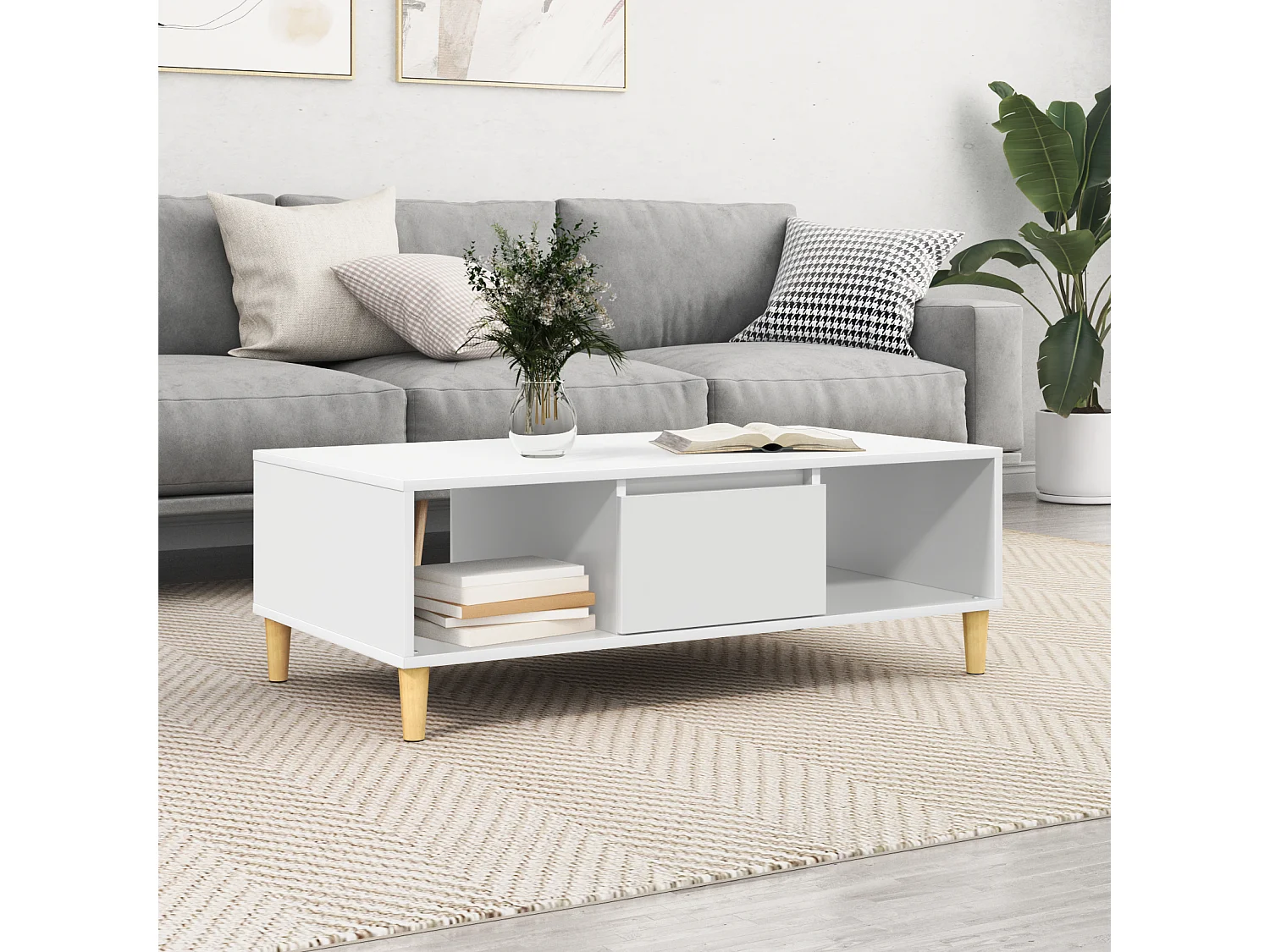 Mesa de centro blanca