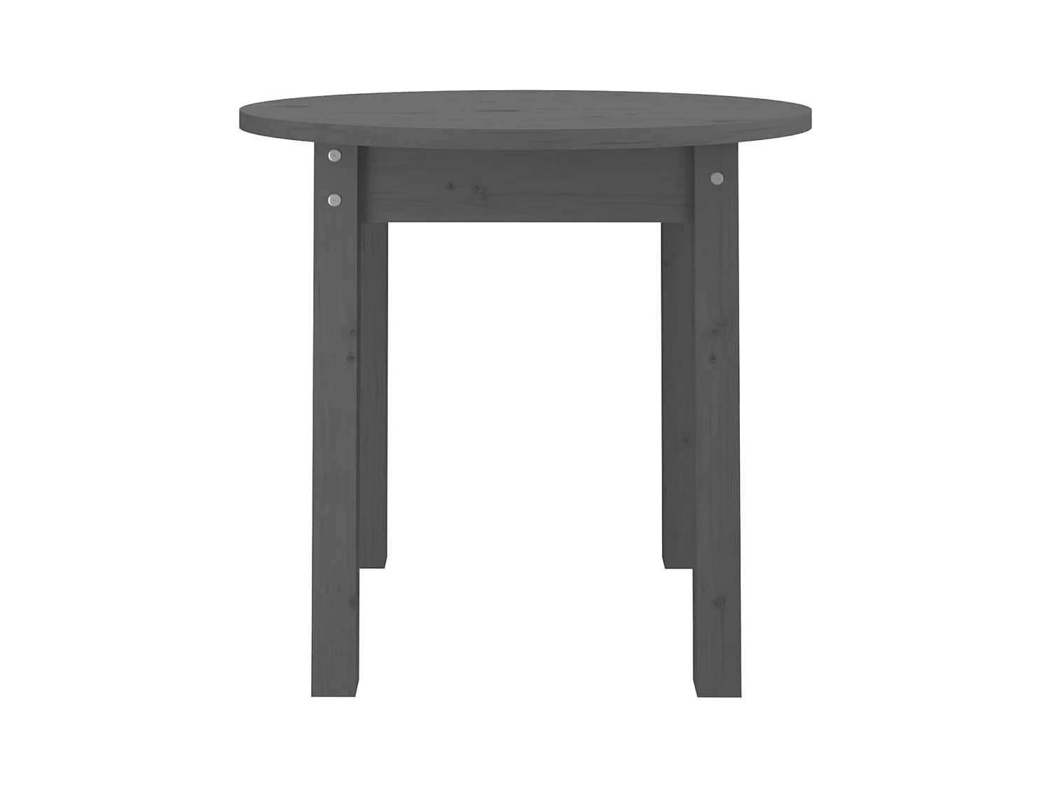 Salontafel Grijs Ø 45x40 cm Massief grenenhout