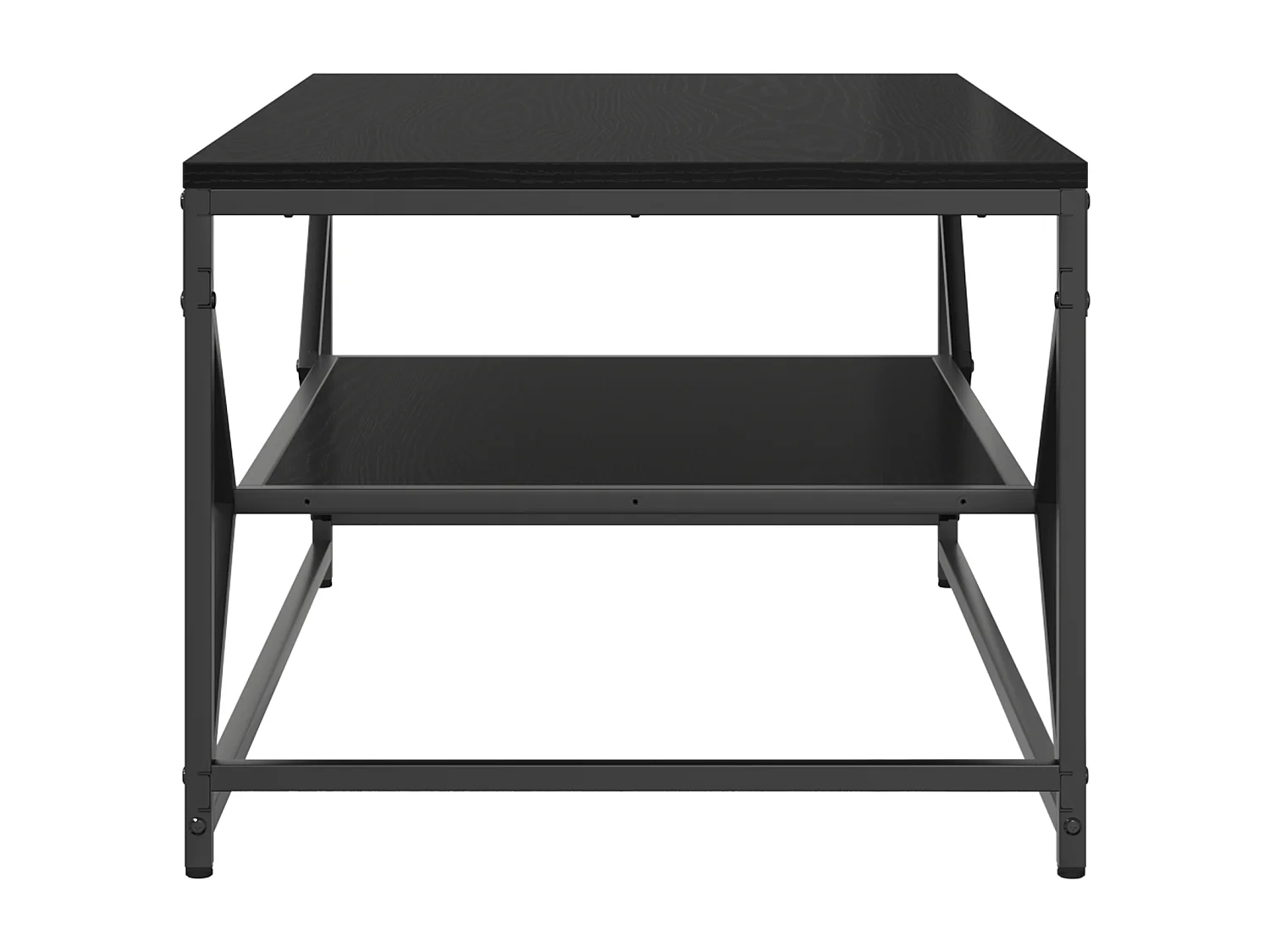 Table basse avec étagère Chêne noir 90x50x40 cm Bois composite