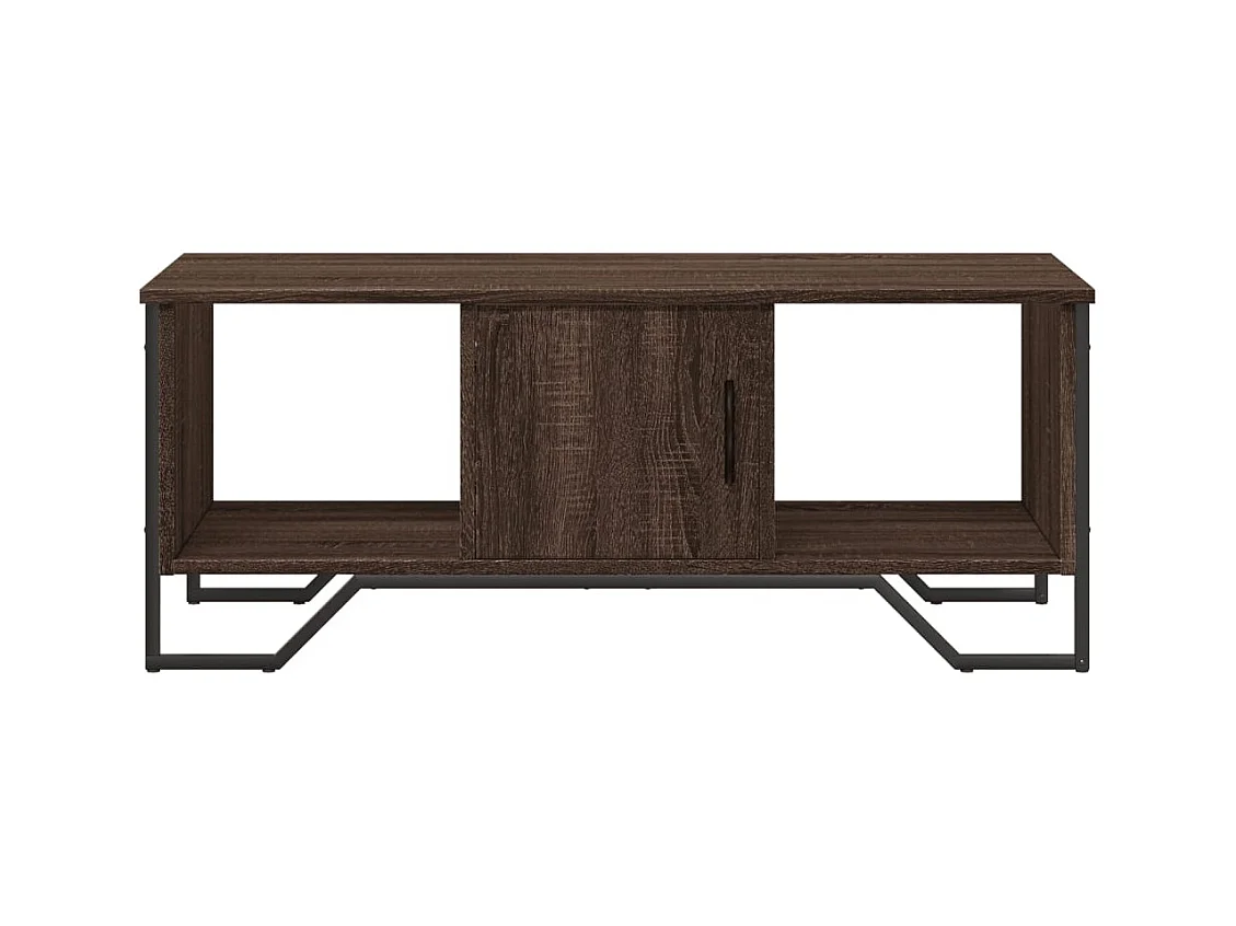 Table basse chêne marron 100x51x40 cm bois d'ingénierie