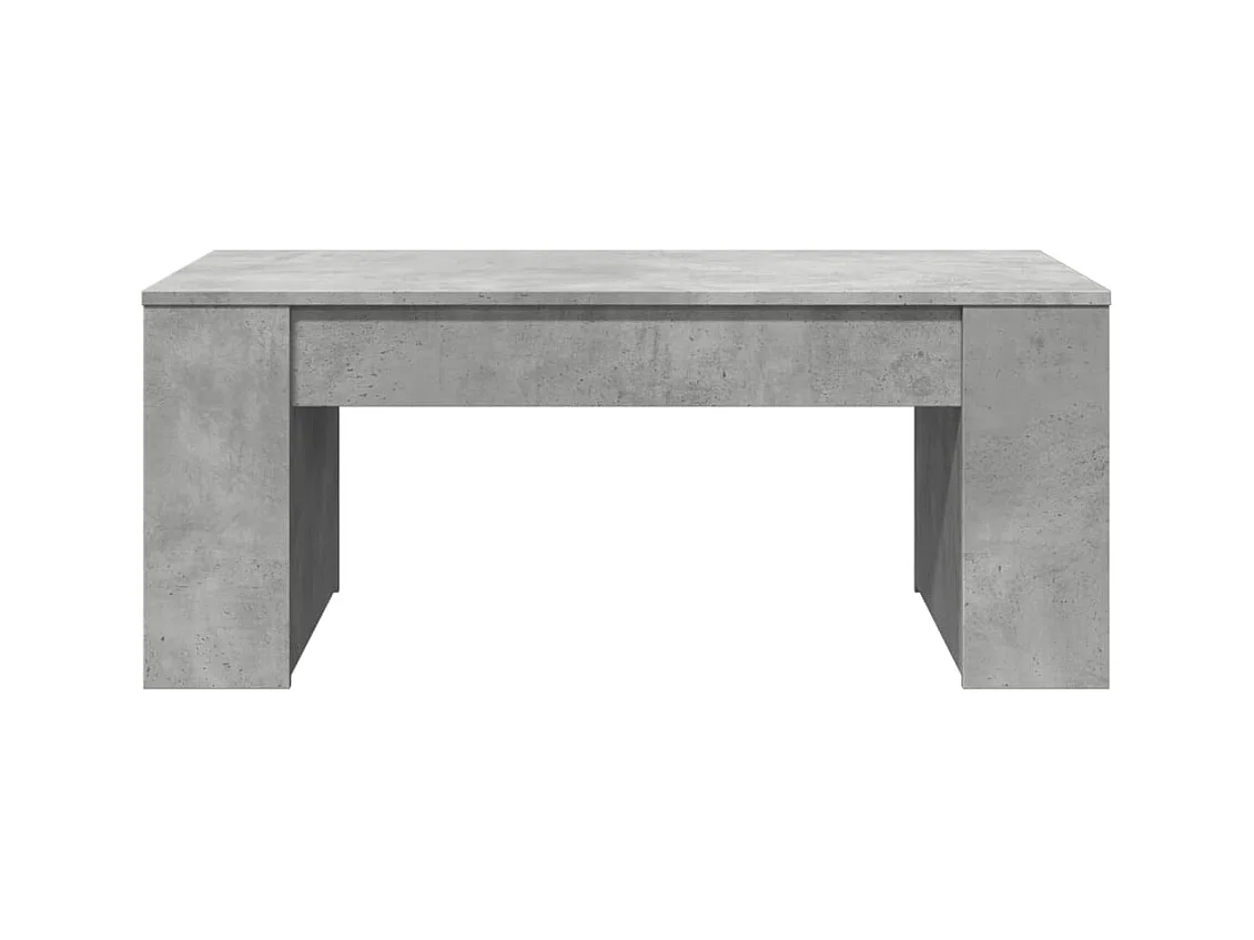 Tavolino da caffè grigio cemento 102x55x42 cm in legno ingegnerizzato