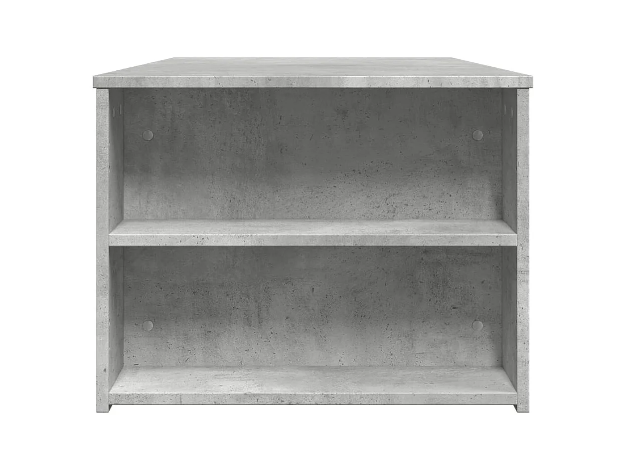 Tavolino da caffè grigio cemento 102x55x42 cm in legno ingegnerizzato