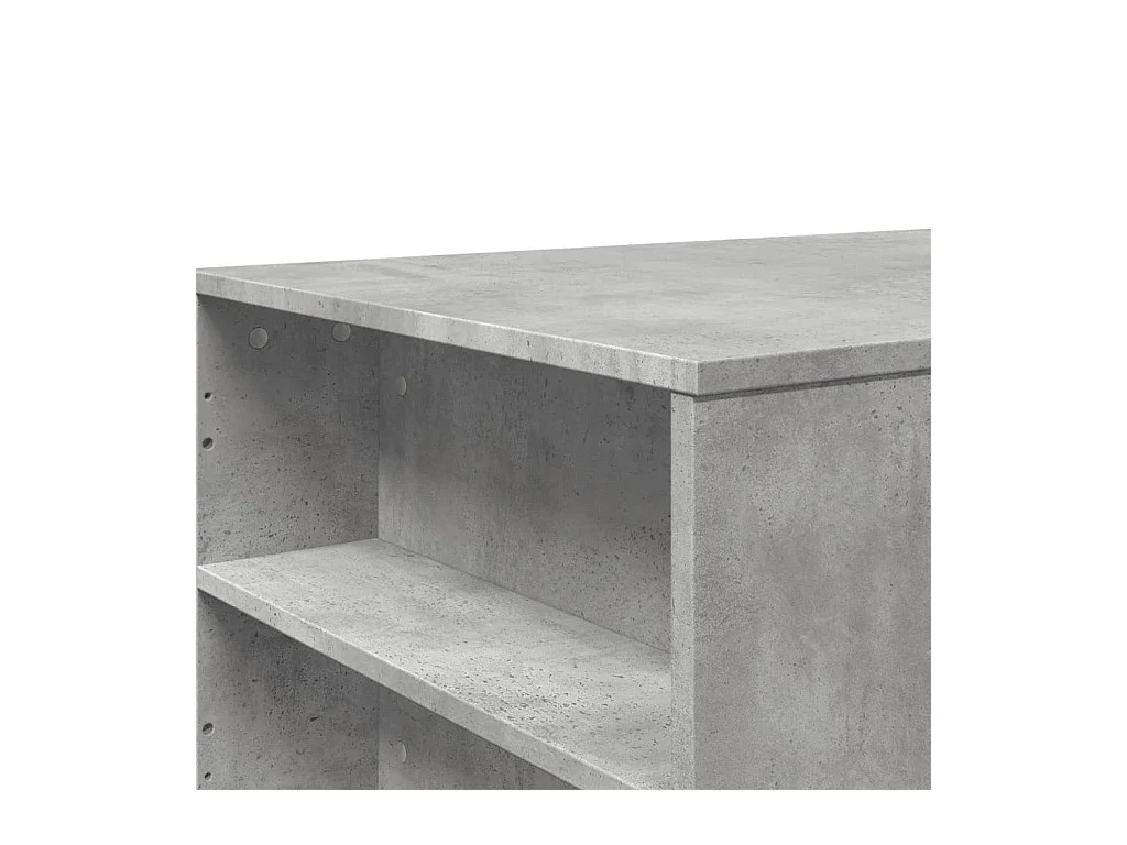Tavolino da caffè grigio cemento 102x55x42 cm in legno ingegnerizzato