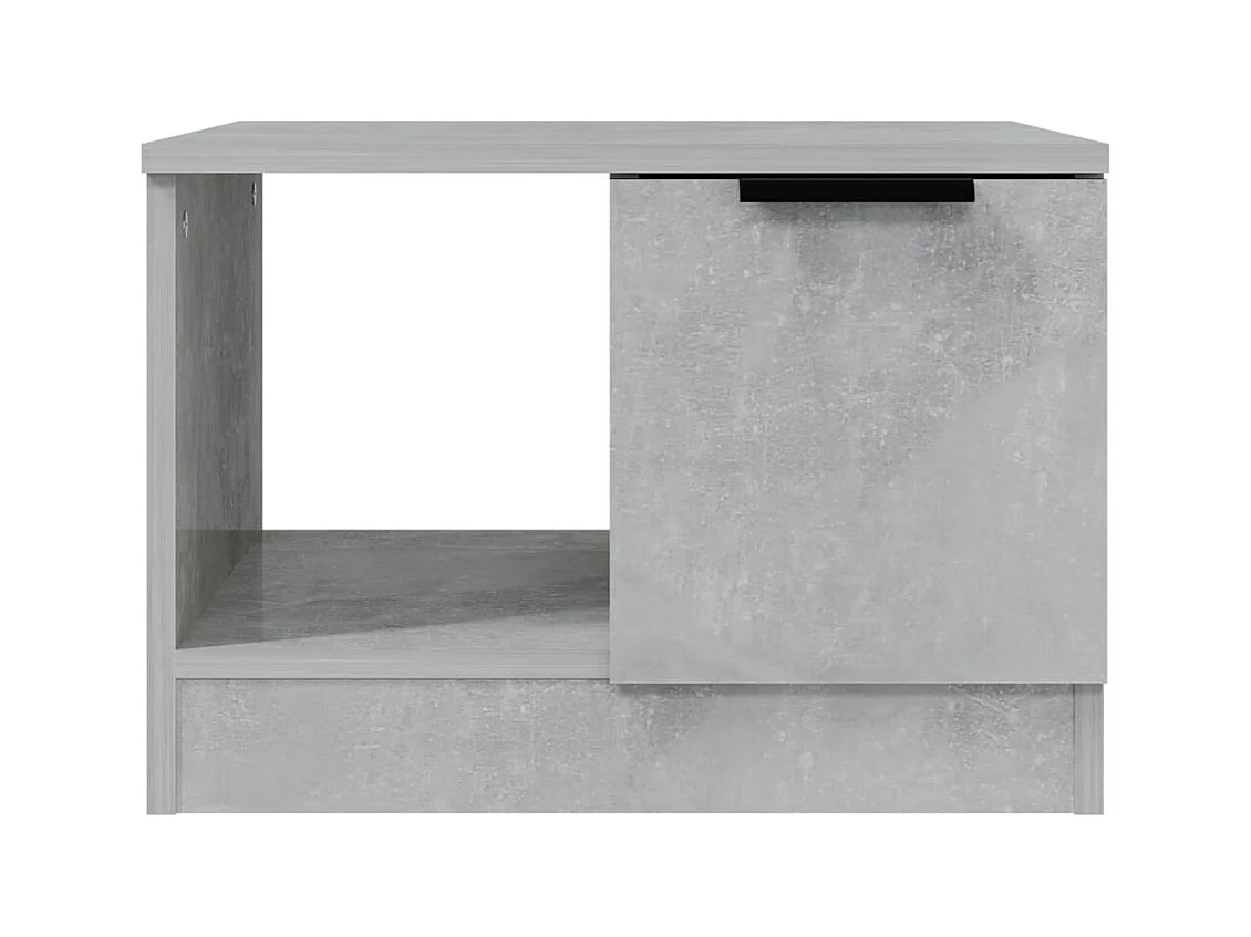 Betongrijze salontafel 50x50x36 cm bewerkt hout