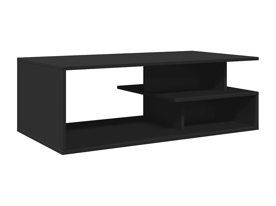 Mesa de centro negra 102x55x35 cm madera de ingeniería