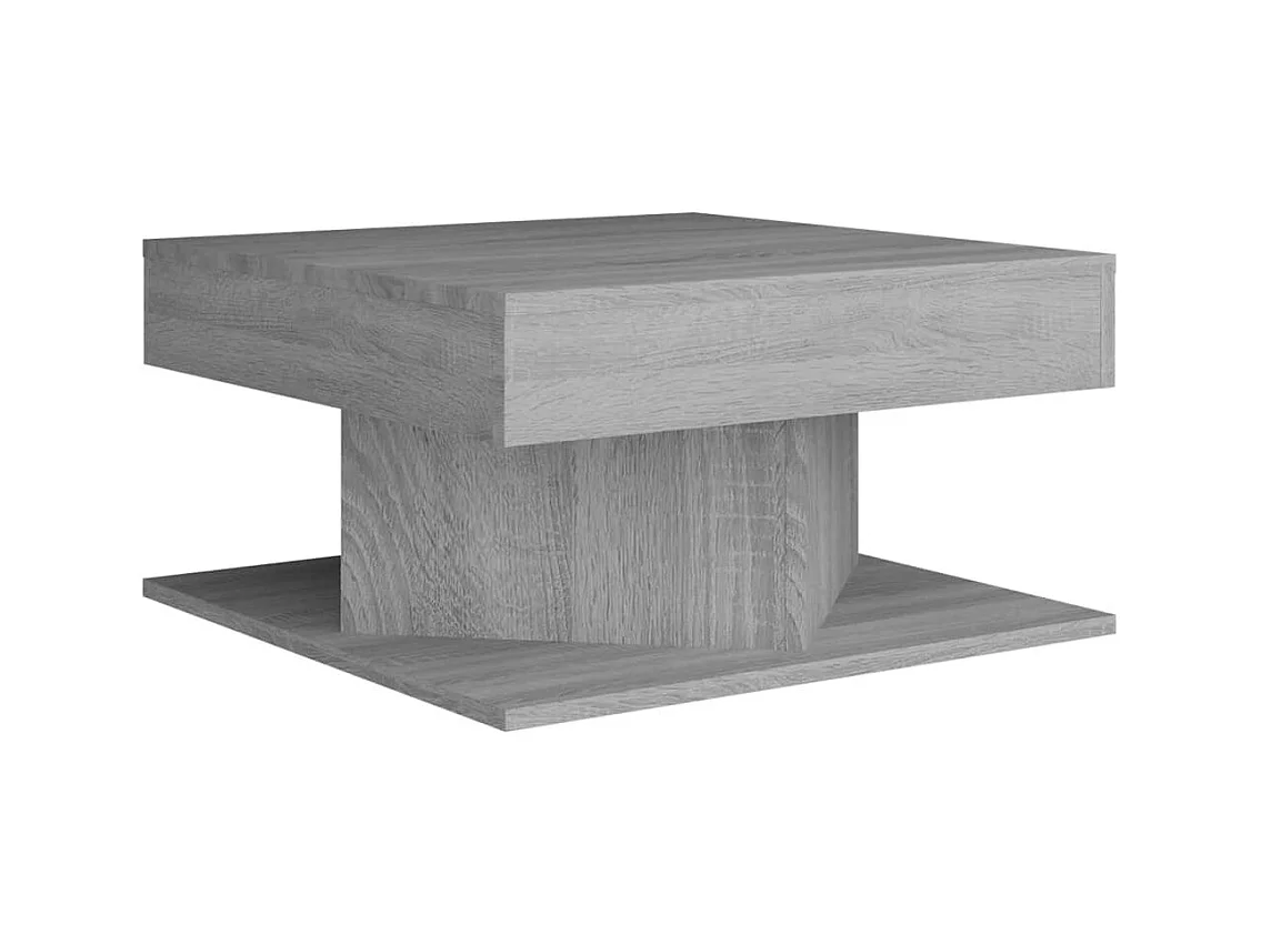 Table basse Sonoma gris 57x57x30 cm Bois d'ingénierie