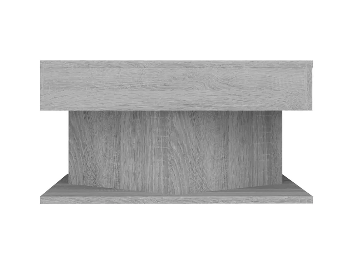 Table basse Sonoma gris 57x57x30 cm Bois d'ingénierie