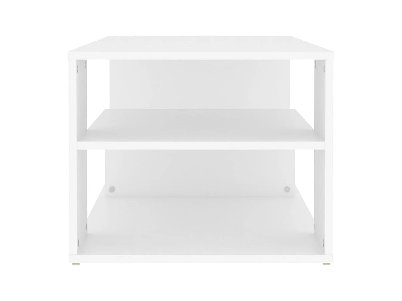 Table basse blanc 100x50x40 cm bois d'ingénierie