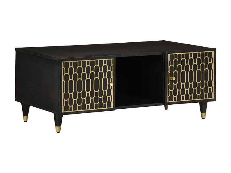 Mesa de centro 100x54x40 cm madera maciza de mango