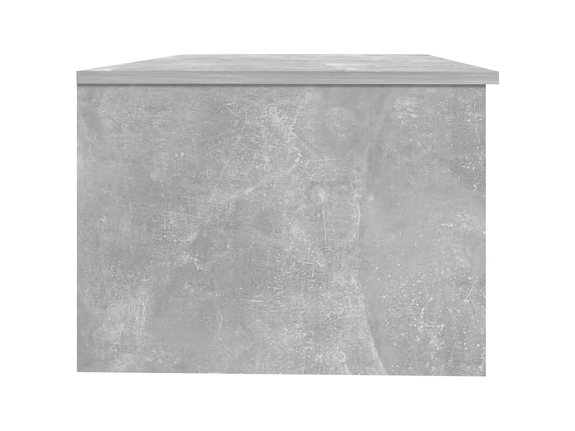 Table basse gris béton 102x50x36 cm bois d'ingénierie