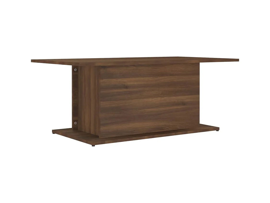 Table basse chêne marron 102x55,5x40 cm bois d'ingénierie