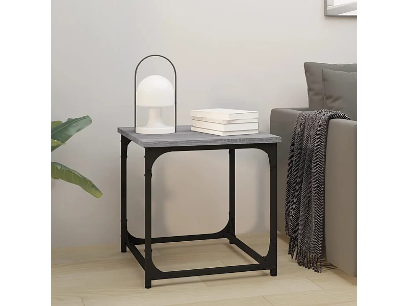 Table d'appoint Sonoma gris 40x40x40 cm Bois d'ingénierie