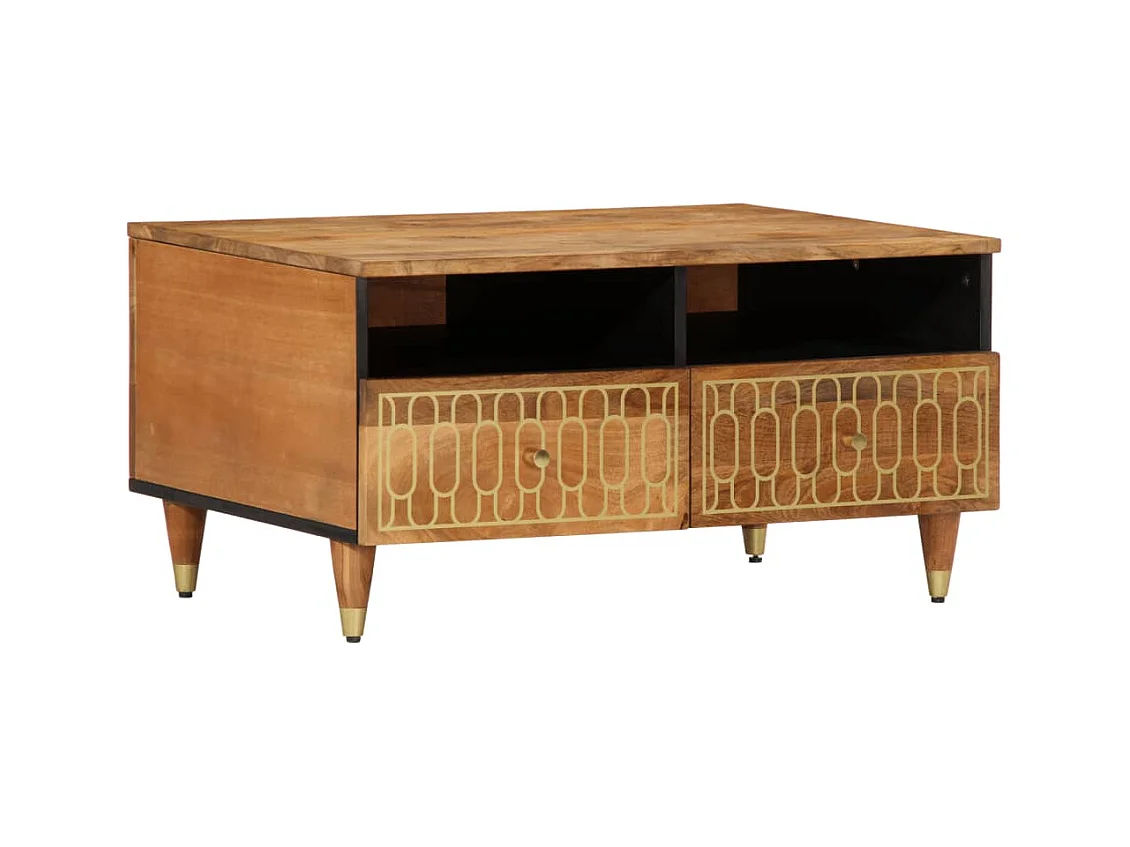 Table basse 80x54x40 cm bois de manguier massif